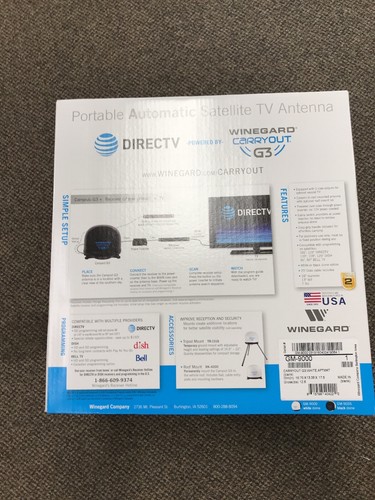 WINEGARD GM-9000  G3  CARRY OUT SATELLITE  $579.00  ***DISH  OR  DIRECT*****