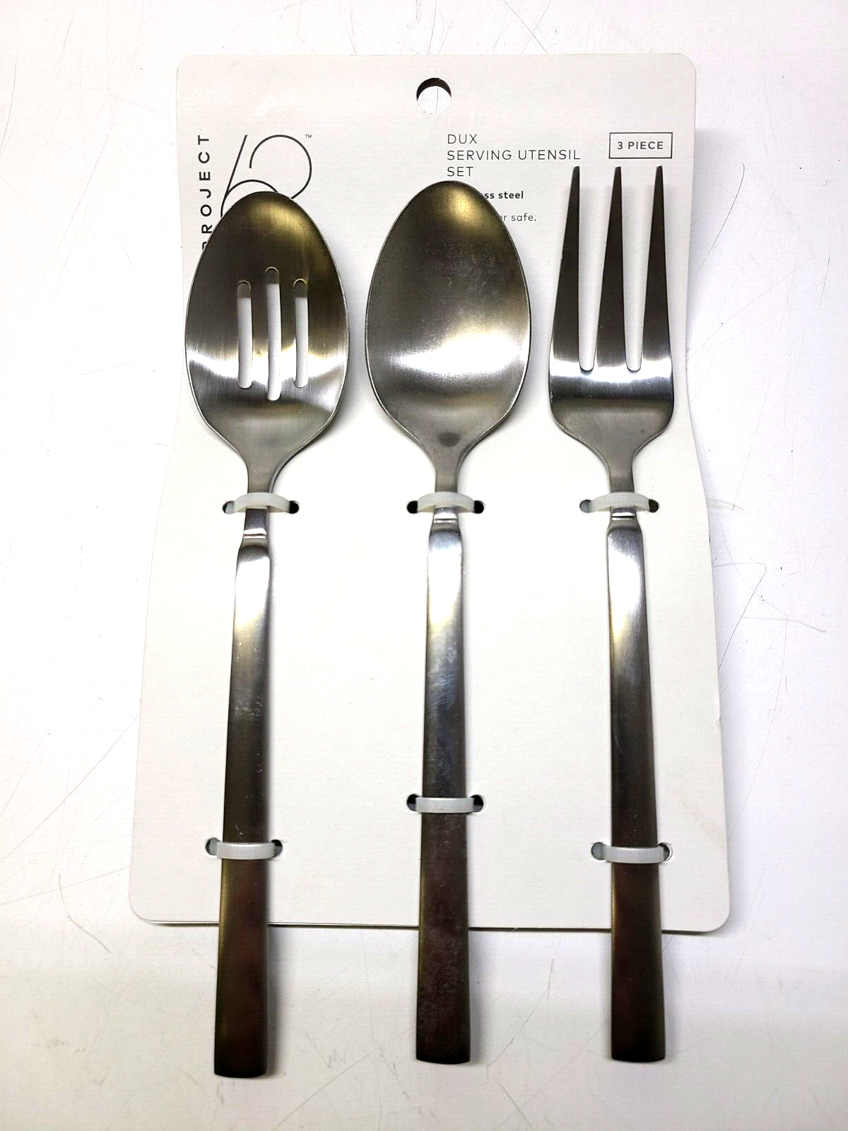 Project 62 3 Piece Dux Serving Utensil Set  Stainless Steel Flatware