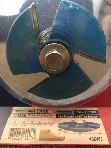 *NEW* AMANA TOOL #SC408 RAISED PANEL CUTTER