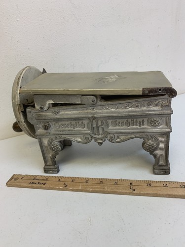 ANTIQUE 1800s GERMAN NOODLE Pasta Cutter Machine Victorian Cast Iron