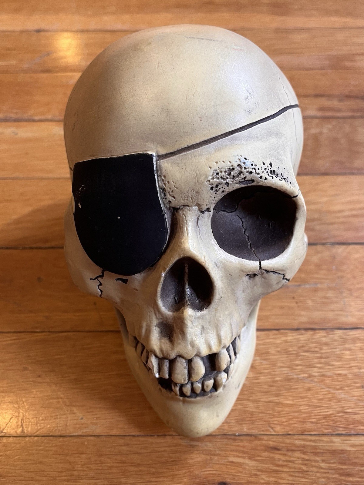 VINTAGE Randotti Pirate Skull Eyepatch Glow In The Dark Disney 1974
