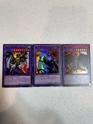 yugioh evil hero inferno wing lightning golem wild cyclone lds3 ultra rare S025