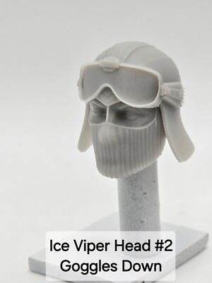 3d Printed ICE VIPER HEAD #2 1:12 6'' SCALE Joe Classified/Marvel LegendS