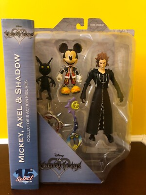 NIB Disney Kingdom Hearts Mickey Axel Shadow Figures Diamond Select Series 1
