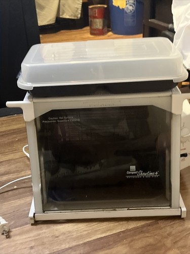 Ronco Showtime Model 4000 Full Size Rotisserie BBQ Oven White w/ Accessories