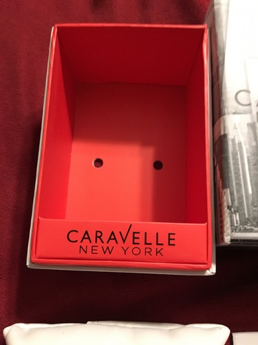 CARAVELLE NEW YORK WATCH GIFT BOX ONLY & WARRANTY CARD