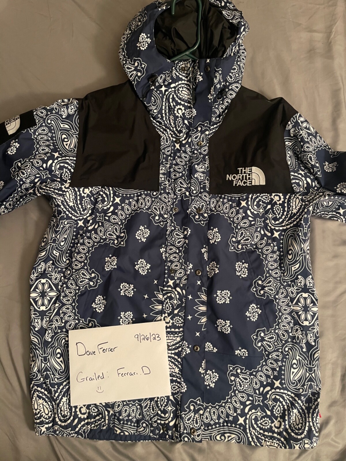 FW14 Supreme The North Face Bandana Mountain Jacket Navy FW14 Supreme The North Face Bandana Mountain Jacket Navy