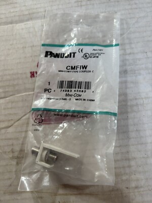 PANDUIT CMFIW Mini-Com F-Type Coupler,Off White ,