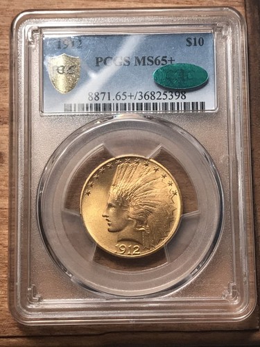 1912 $10 Indian Gold Eagle PCGS/CAC MS65+
