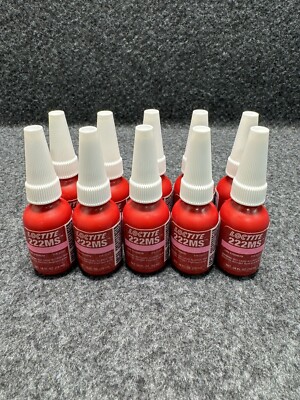 Loctite Low Strength Threadlocker 222MS Red 10ml Bottle QTY: 10