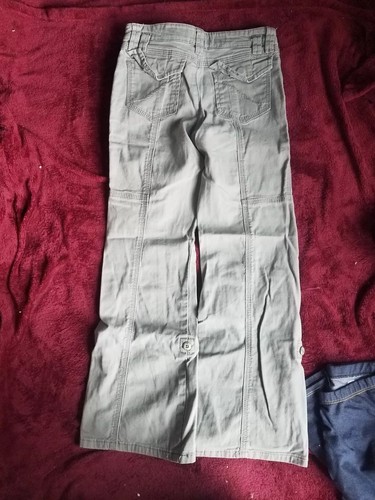 lot of 2 girls/junior size L 10 (1) green pants by Grane (1) jeggings size10/12