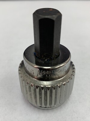 ARMSTRONG 12-726 6 POINT 1/2'' DRIVE 7/16'' HEXDRIVER'' ELIMINATOR SOCKET 12726