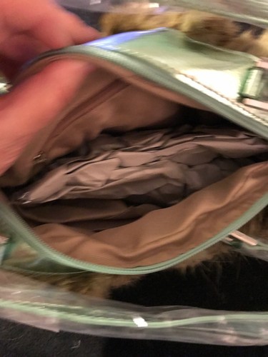 GaBaangs Ladies Green Faux Fur Purse