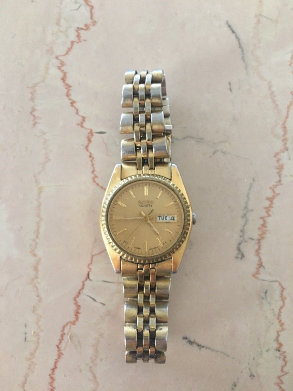 SEIKO QUARTZ 14K ジャンク SEIKO QUARTZ WRISTWATCH Runs | eBay