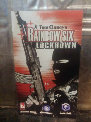 Tom Clancy's RAINBOW SIX Lockdown Nintendo GameCube UBISOFT Instruction Booklet
