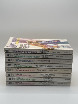 Lot of 8 - The Nancy Drew Files books Archway Paperback YA Novel Carolyn Keene