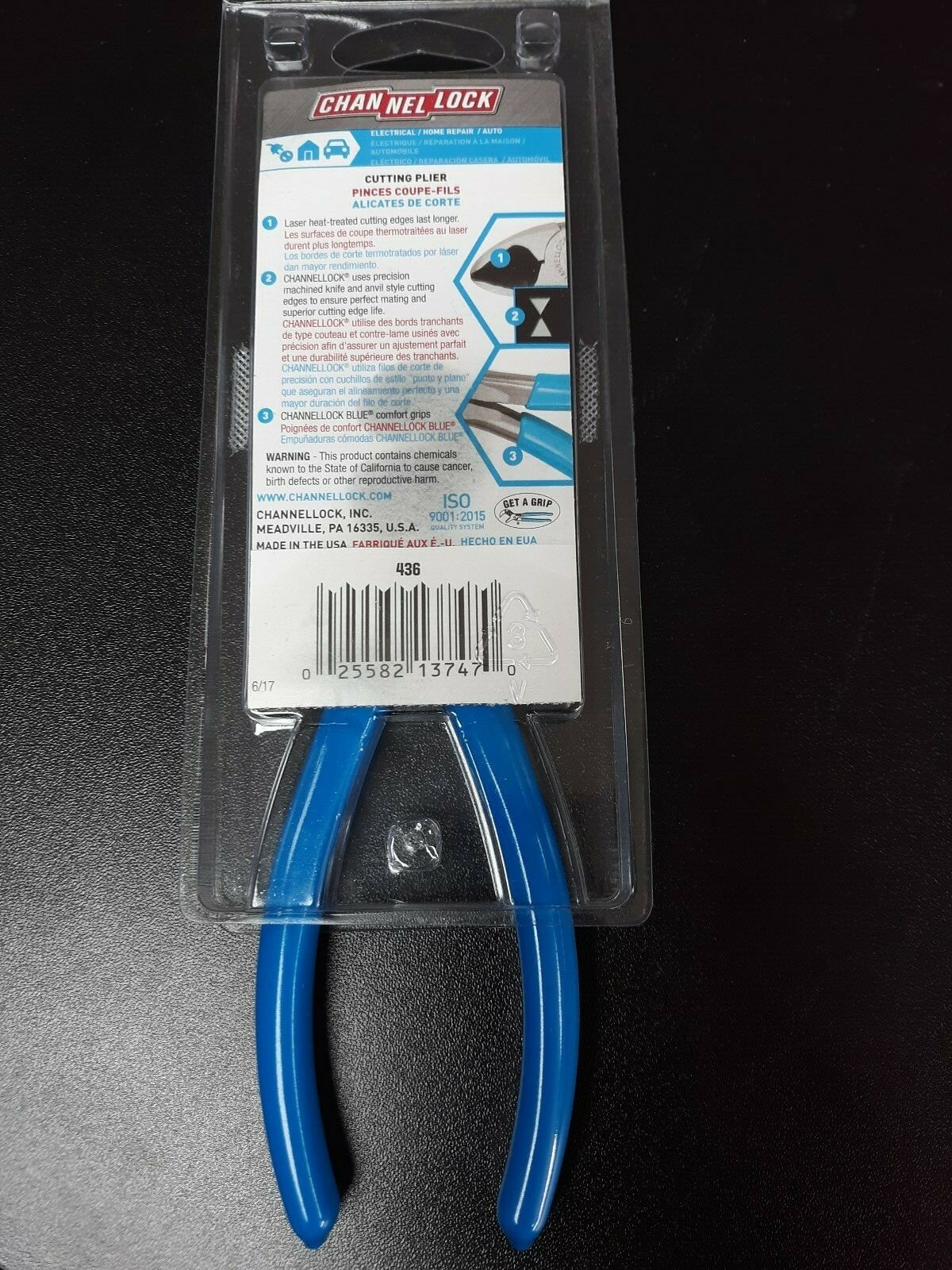 Channellock Cutting Pliers Diagonal 6 