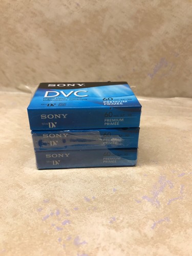 Sony DVC Digital Video Cassette 60 Minutes Premium Set of Three mini DV