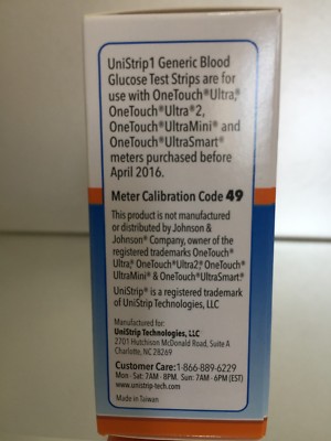 Unistrip 1 Blood Glucose Test Strips 600 Qty.  Exp 05/2025. Free shipping  