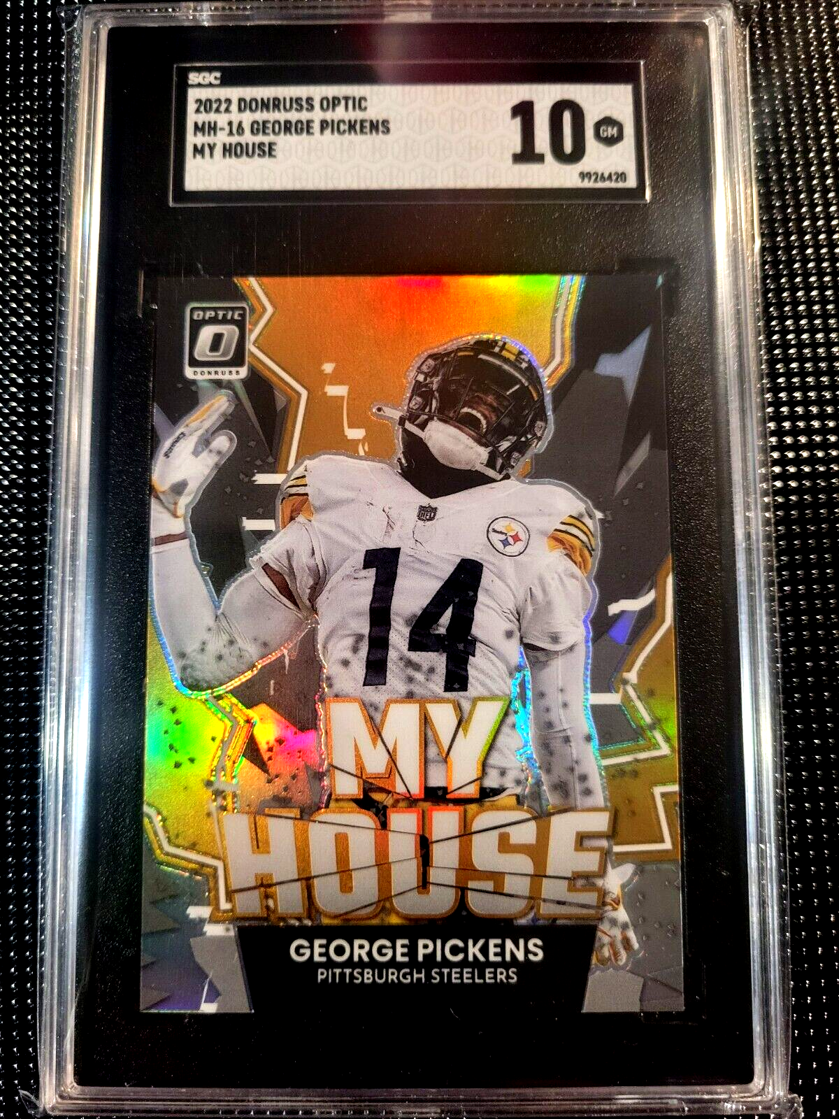 2022 Donruss Optic George Pickens My House Prizm Rookie Card