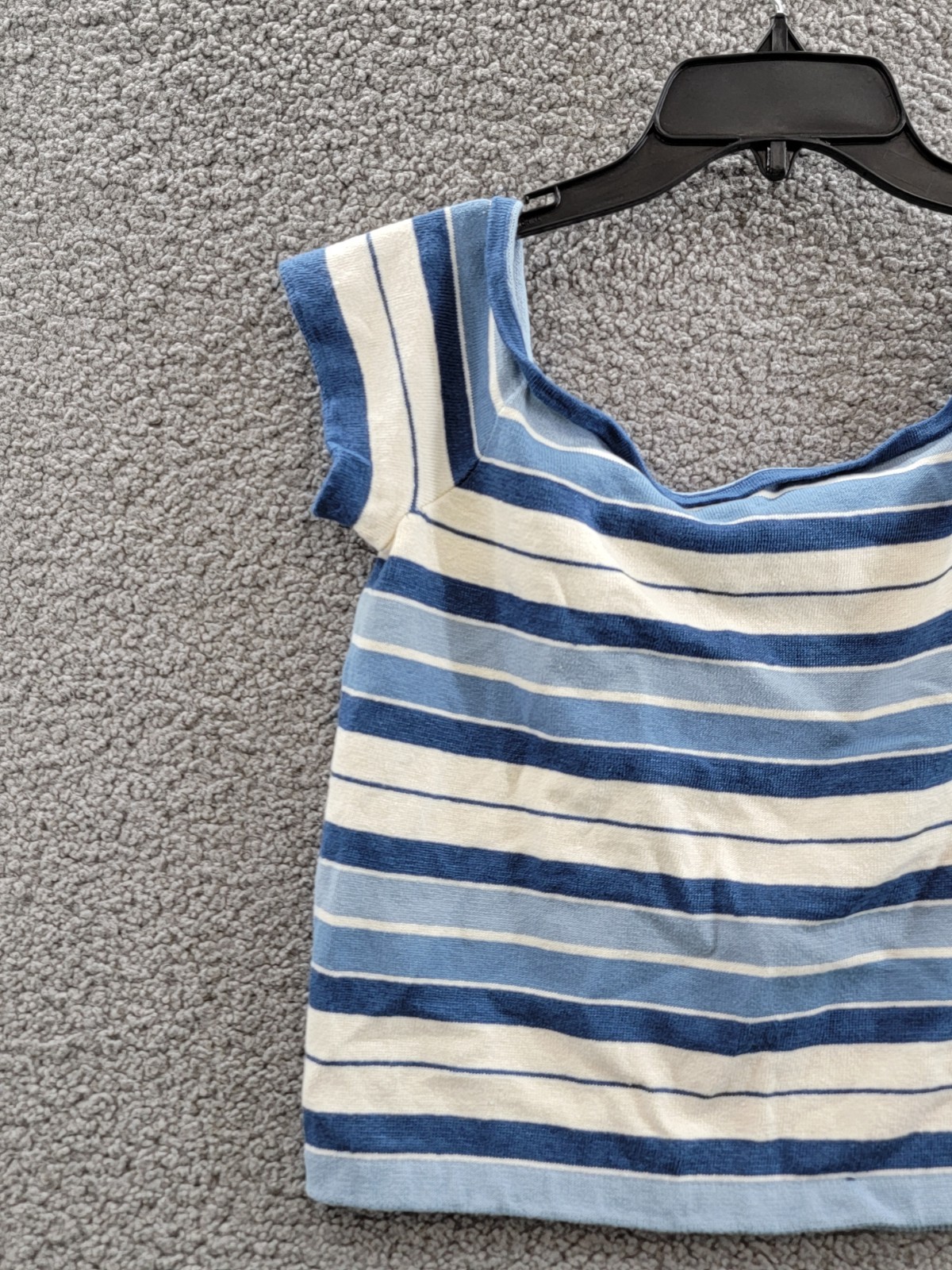 Lauren Ralph Lauren Striped Off-the-Shoulder Sweater Top Women L Multi Pullover - Picture 5 of 17