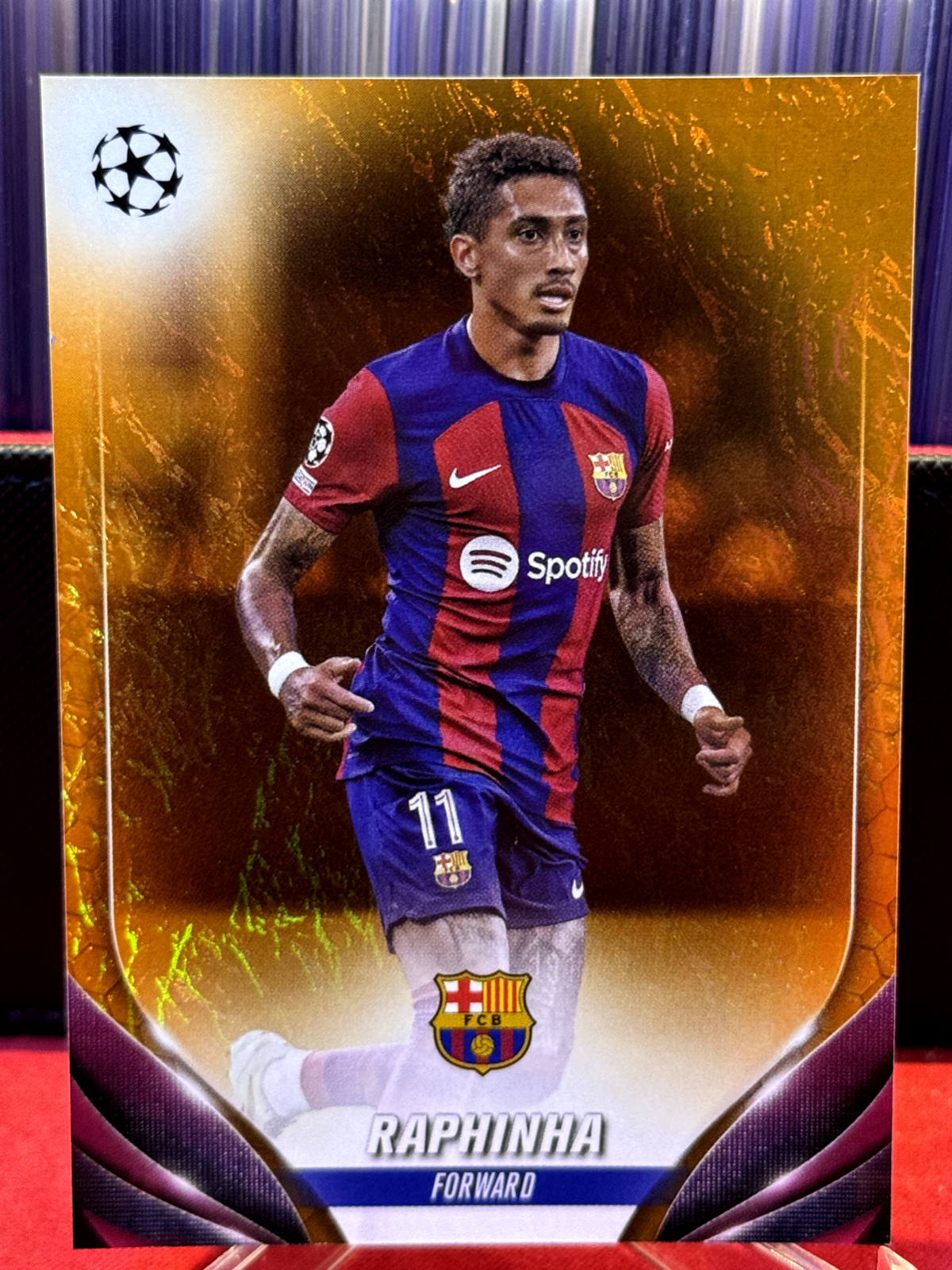 24-25シーズン　ラフィーニャ 2023-24 Topps Jade Edition UEFA RAPHINHA Orange 07/25