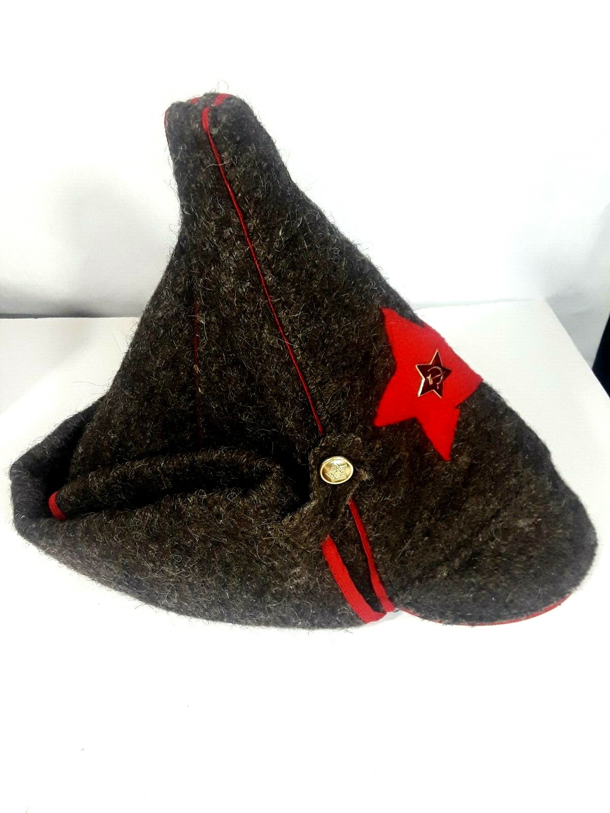 Budenovka USSR Russian Military Winter CIVIL WAR Cavalry Hat Soviet