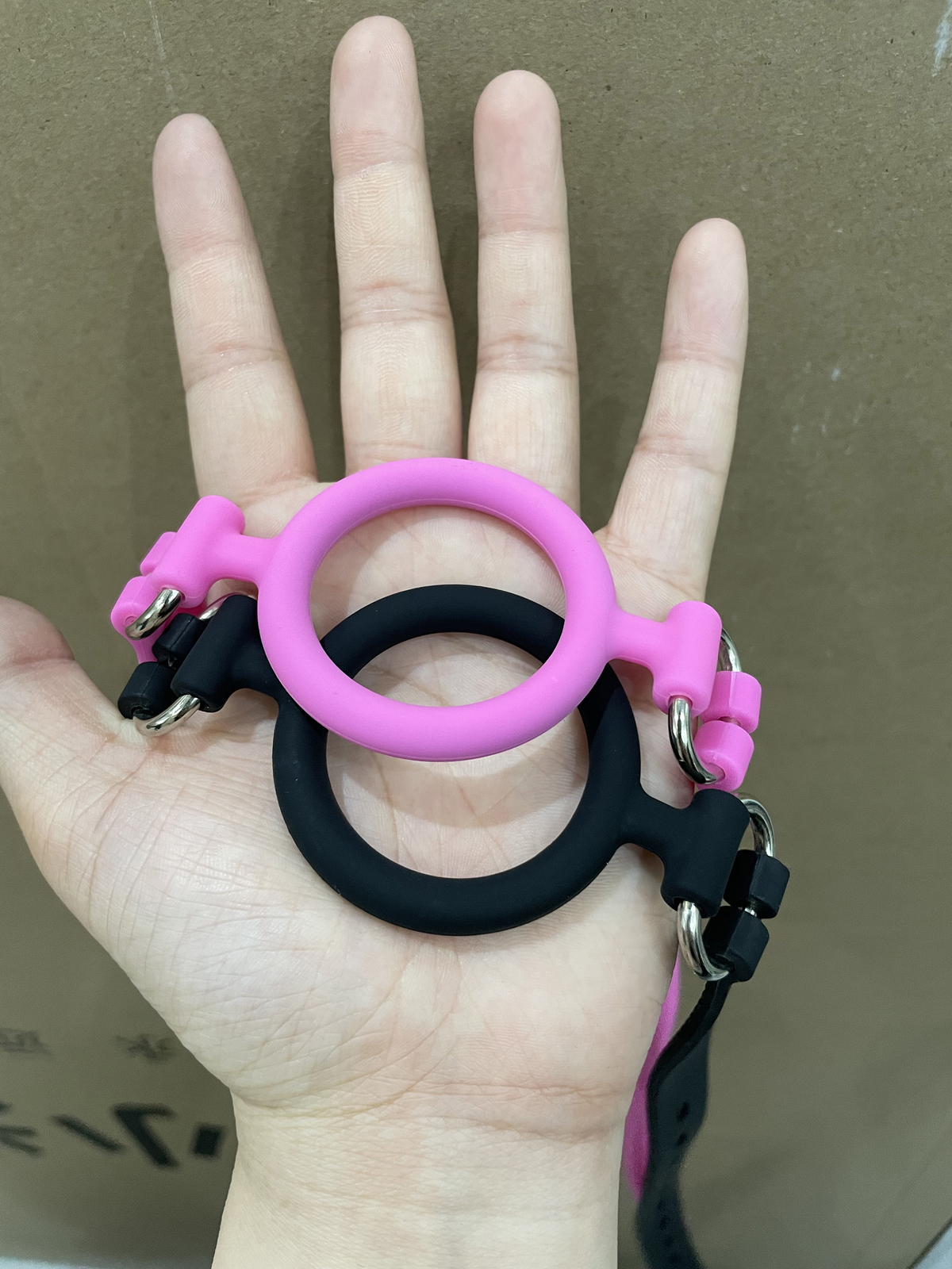 Silicone Open Mouth Gag Bondage Restraints O Ring Gag Plug BDSM Slave Roleplay