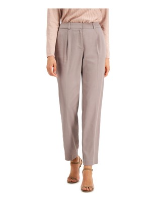 Женские розовые плиссированные брюки приталенного кроя на молнии ALFANI Plus 24W