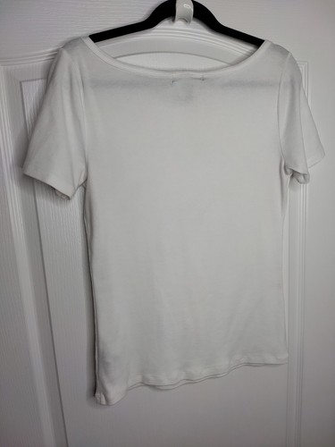Lauren Ralph Lauren Top Womens M Medium White Cotton Dolman Sleeve Blouse