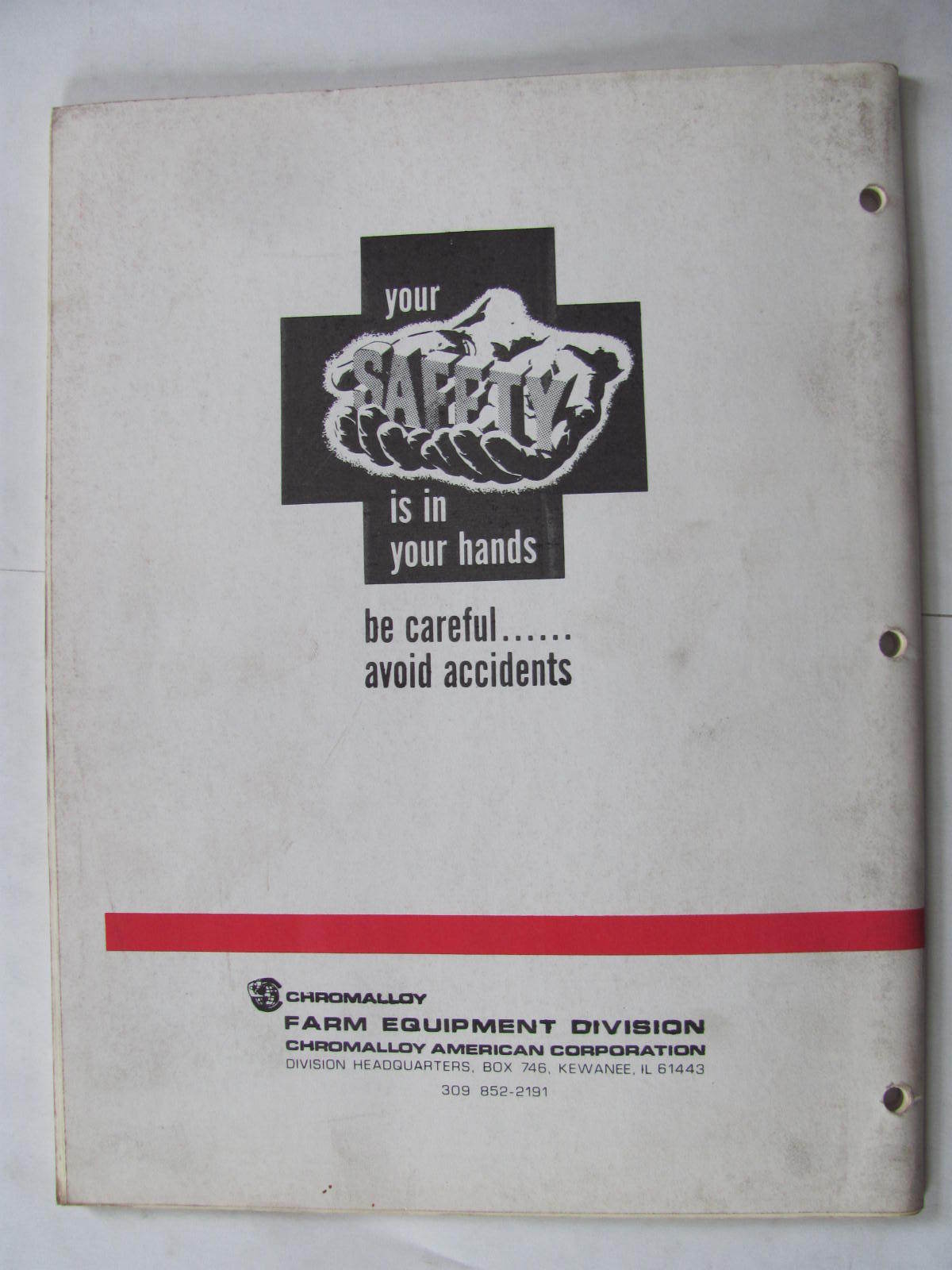 Kewanee model 1500 Series Hydraulic Wing Mulcher Owners  Manual