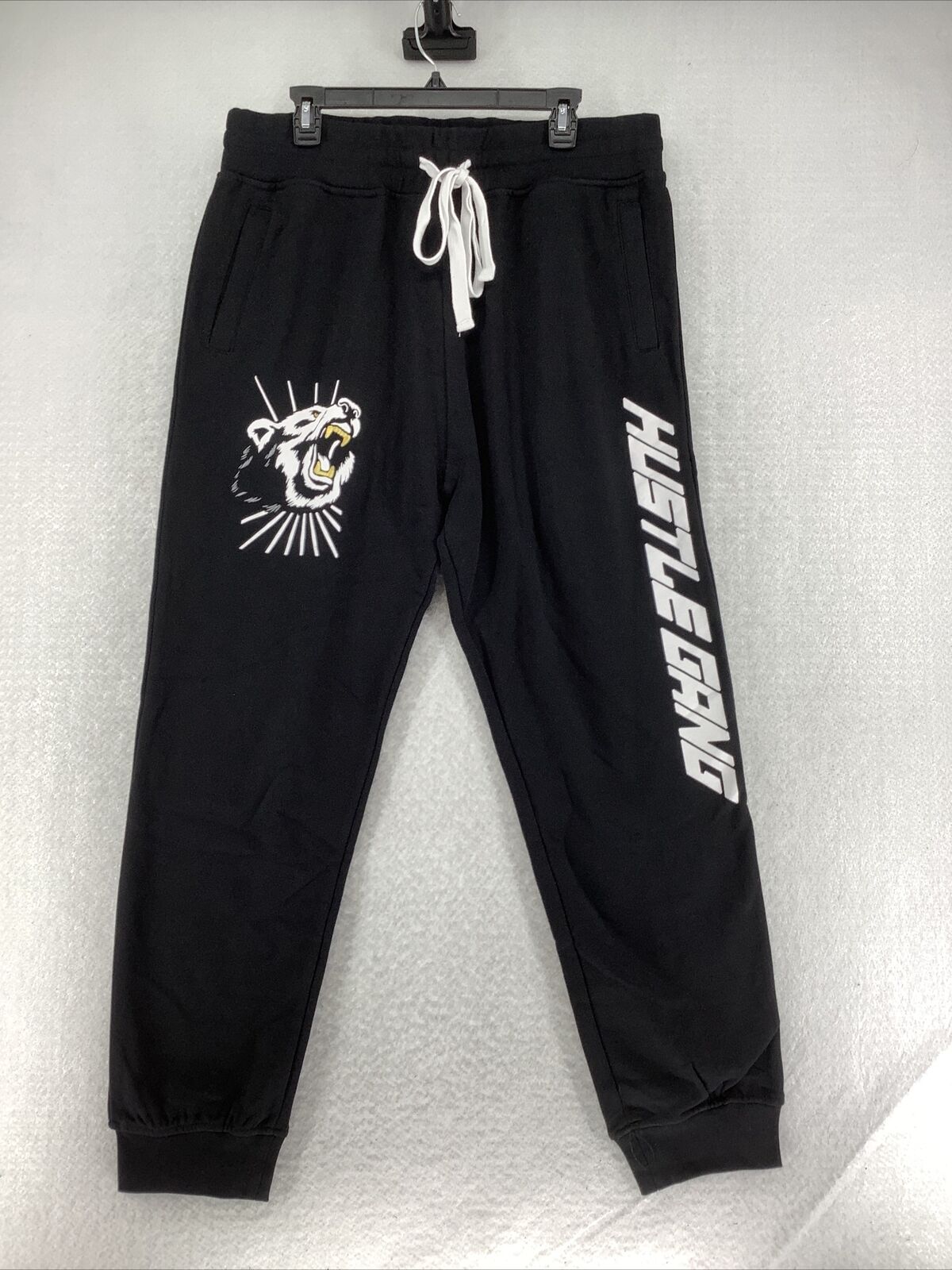 Hustle Gang Mens Elastic Waist Drawstring Activewear Black Jogger Pants Size 2XL | eBay Hustle Gang Mens Elastic Waist Drawstring Activewear Black Jogger Pants Size 2XL | eBay