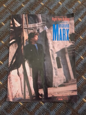 Richard Marx *Right Here Waiting* 1989 Vintage Sheet Music 