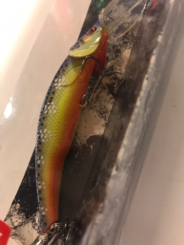 Matzuo Hot Steel 9 Kinchou Minnow Bait 5/16 Ounce 3.5 - Yellow Blue