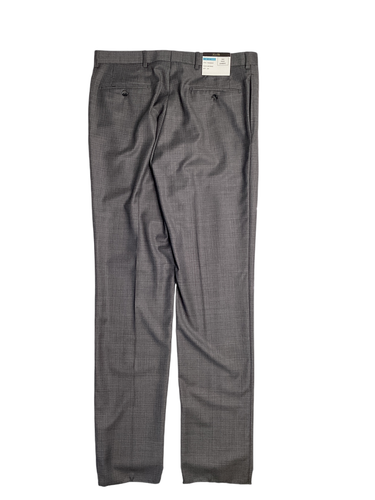 Pre-owned Tasso Elba Mens Regular Fit 2 Piece Wool Suit 40r / 34w Grey Plaid Flat Pant In Gray