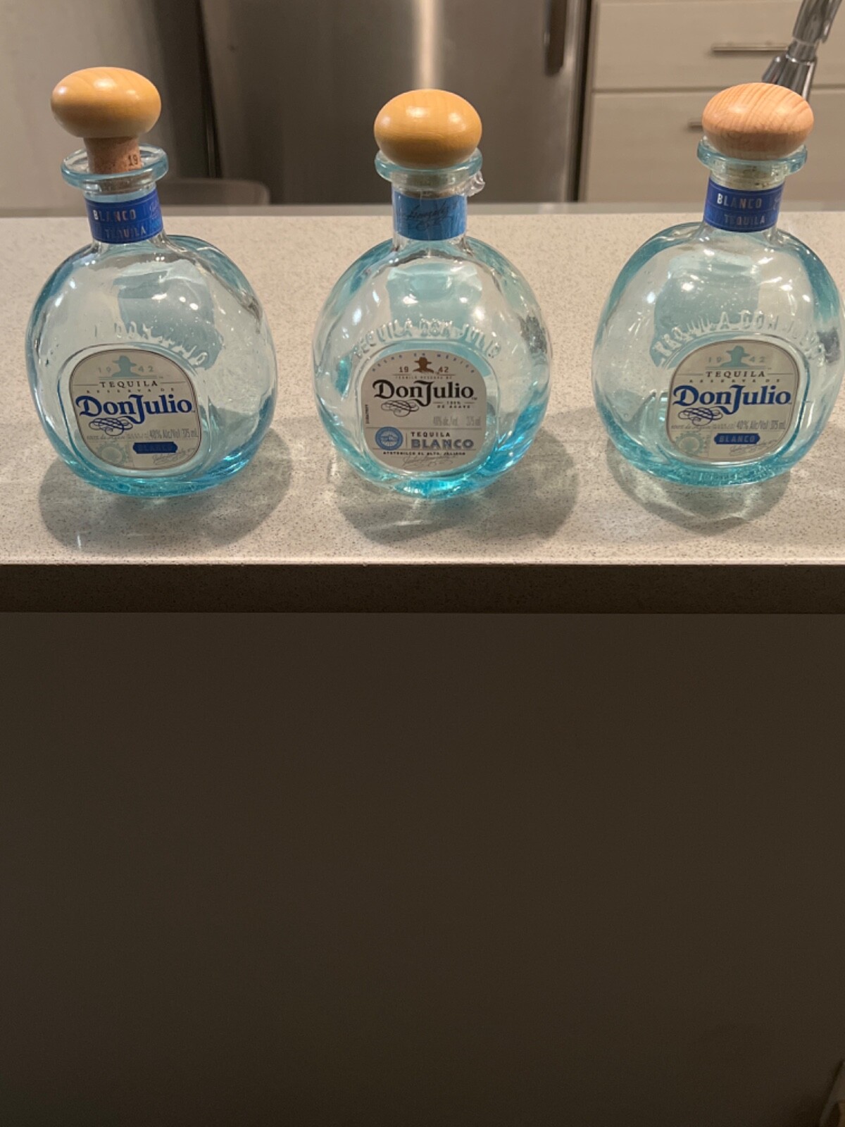 Don Julio 375 ml empty bottle with cork top