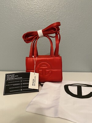 Telfar Small Puff Shopping Bag (Red) (New)