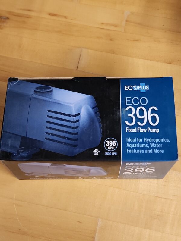 EcoPlus Eco 396 Water Pump Fixed Flow Submersible Or Inline For Aquariums, Ponds