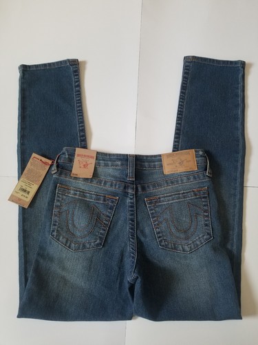 True Religion boys straight slim distressed denim Jeans size 12 nwt