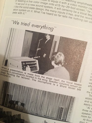 Vintage 1970’s Shure Bros. Inc Vocal Master Manufacturers Brochure