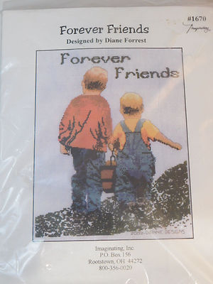 Forever Friens Diane Forrest Counted Cross Stitch Kit Children Holding Hands 