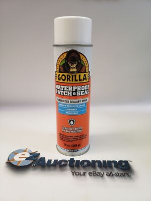 (4) Gorilla 14-fl oz White Aerosol Spray Waterproof Rubberized Coating