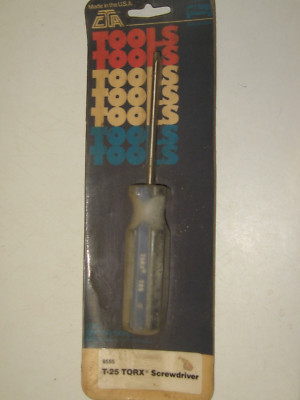NEW T-25 TORX SCREWDRIVER, USA, CTA # 9555