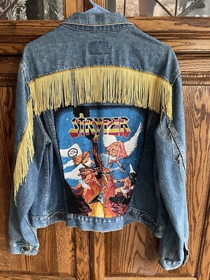Stryper Levi jacket with Fringe custom-made By Fan 1980 Vintage!