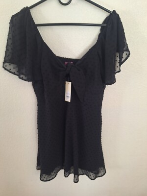 Francesca's Black Smocked Mini Dress Size XL New With Tags