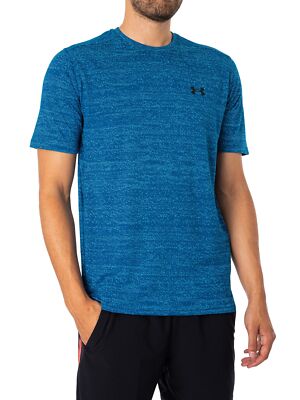 

Мужская жаккардовая футболка Under Armour Tech Vent, синяя, Синий, 1379781-426