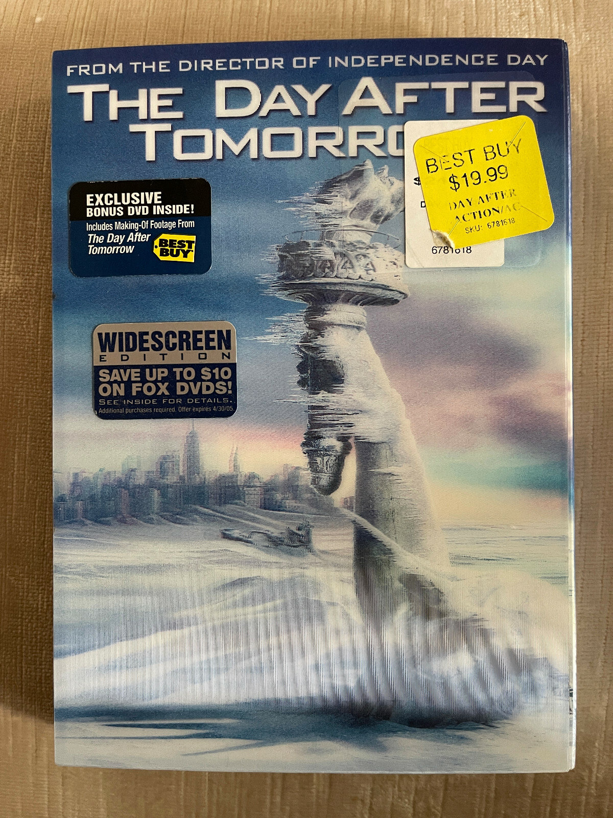 THE DAY AFTER TOMORROW (2004 - DVD) - WIDE SCREEN ED