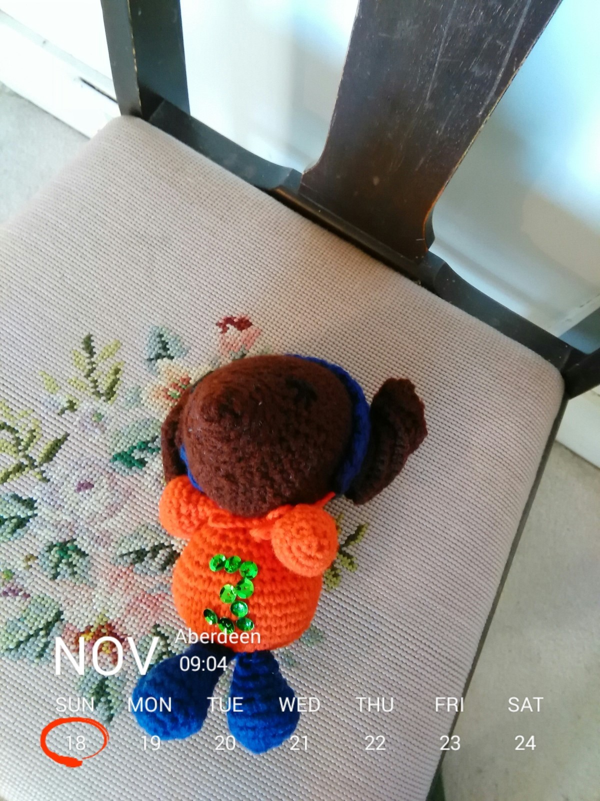 Crochet Elephant, Brown