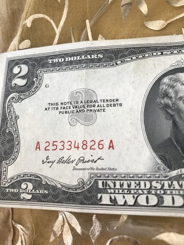 1953 $2 Red Seal Bill