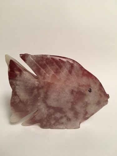 stone sculpture fish set of 2